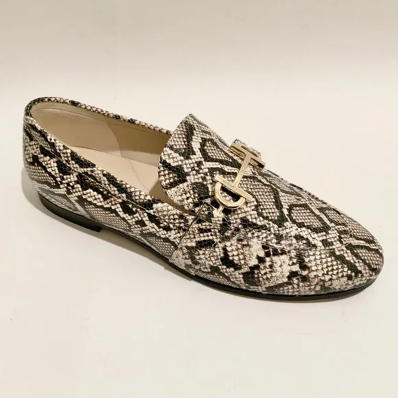 COLE HAAN Modern Classics Bit Loafer Python Rama Printed Leather Flat Shoes 9 - Picture 9 of 12